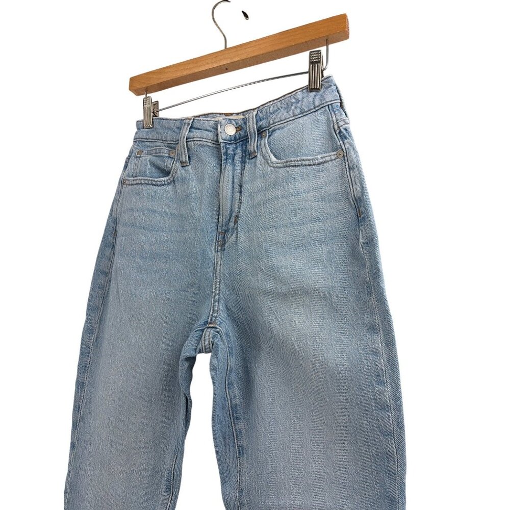 Madewell Womens 25 The Curvy Perfect Vintage Jeans Light Wash Denim Straight Leg - Picture 3 of 8